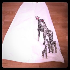 Vintage Long Giraffe Skirt Size Small